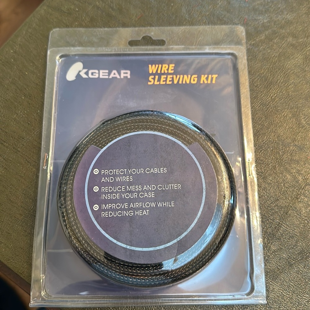 Wire sleeving kit, BNIB, still stapled shut.
